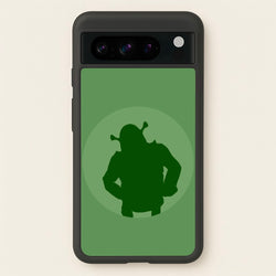Green Ogre Outline  - Shrek Phone Case for Google Pixel 8 Pro