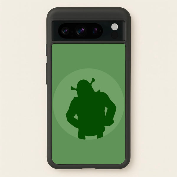 Green Ogre Outline  - Shrek Phone Case for Google Pixel 8 Pro
