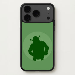 Green Ogre Outline Phone Case for iPhone 17 Pro