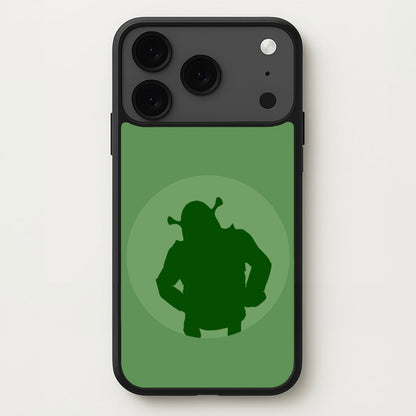 Green Ogre Outline Phone Case for iPhone 17 Pro