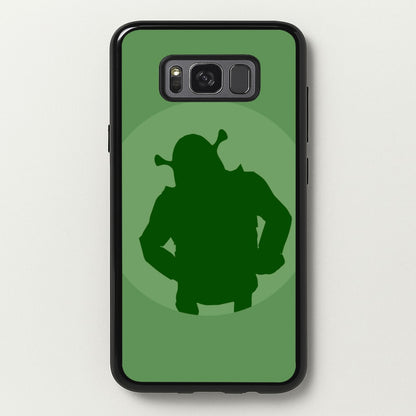 Green Ogre Outline  - Shrek Phone Case for Galaxy S8 Plus