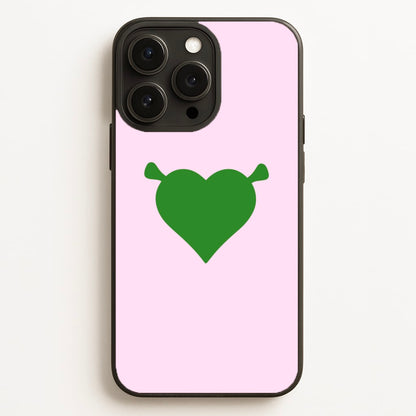Green Ogre Heart  - Shrek Phone Case for iPhone 16 Pro Max