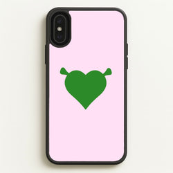 Green Ogre Heart  - Shrek Phone Case for iPhone XS Max