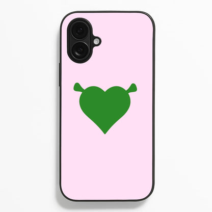 Green Ogre Heart  - Shrek Phone Case for iPhone 16 Plus