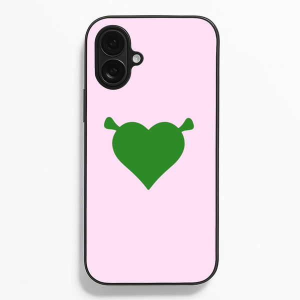 Green Ogre Heart  - Shrek Phone Case for iPhone 16 Plus