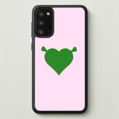 Green Ogre Heart  - Shrek Phone Case for Galaxy Note 20