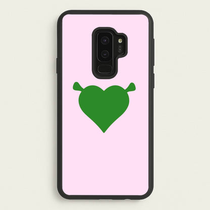 Green Ogre Heart  - Shrek Phone Case for Galaxy S9 Plus