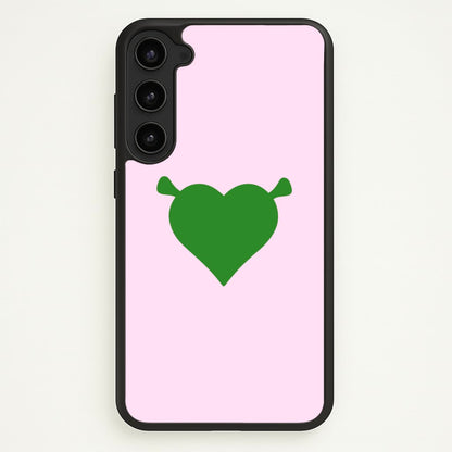 Green Ogre Heart  - Shrek Phone Case for Galaxy S23 Plus