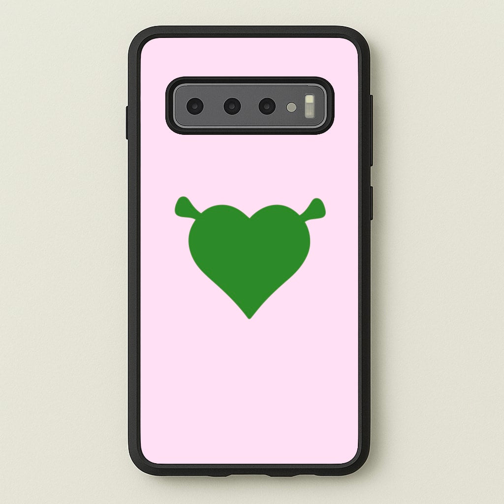 Green Ogre Heart  - Shrek Phone Case for Galaxy S10 Plus