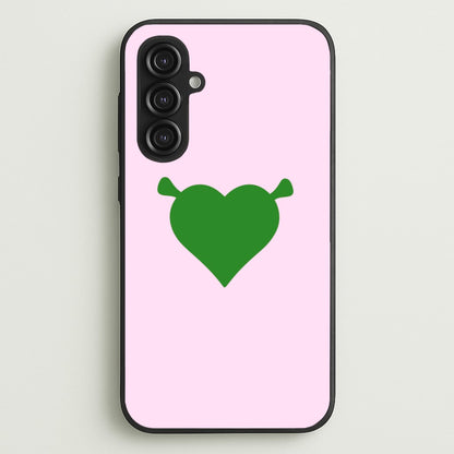 Green Ogre Heart  - Shrek Phone Case for Galaxy S23FE
