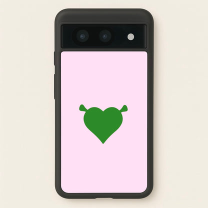 Green Ogre Heart  - Shrek Phone Case for Google Pixel 8a