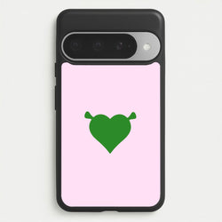 Green Ogre Heart Phone Case for Google Pixel 10 Pro XL