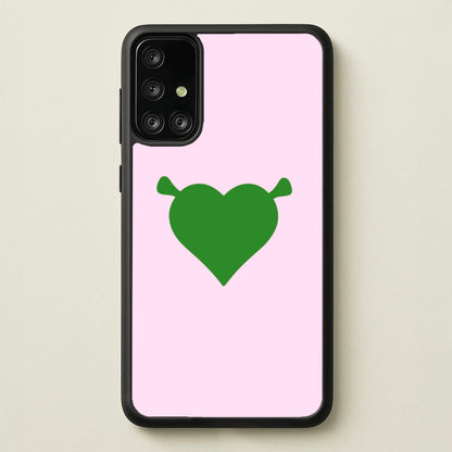 Green Ogre Heart  - Shrek Phone Case for Galaxy A71