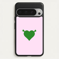 Green Ogre Heart  - Shrek Phone Case for Google Pixel 9 Pro XL