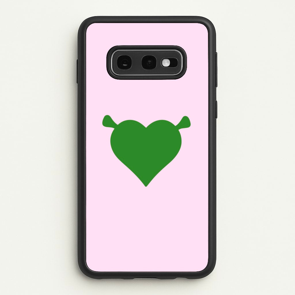 Green Ogre Heart  - Shrek Phone Case for Galaxy S10e