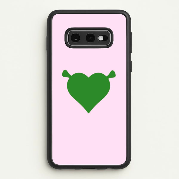 Green Ogre Heart  - Shrek Phone Case for Galaxy S10e