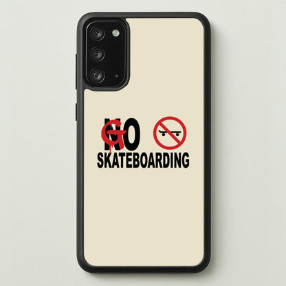 Go Skateboarding - Skate Aesthetic   - Skate Aesthetic Phone Case for Galaxy Note 20