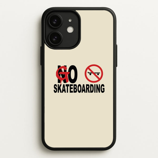 Go Skateboarding - Skate Aesthetic   - Skate Aesthetic Phone Case for iPhone 11
