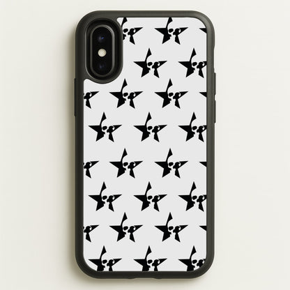 Skulls And Stars - Skate Aesthetic   - Skate Aesthetic Phone Case for iPhone X / XS