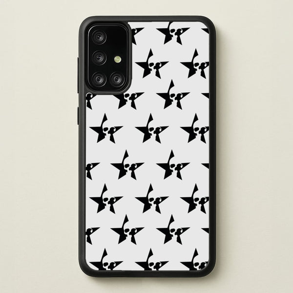 Skulls And Stars - Skate Aesthetic   - Skate Aesthetic Phone Case for Galaxy A71