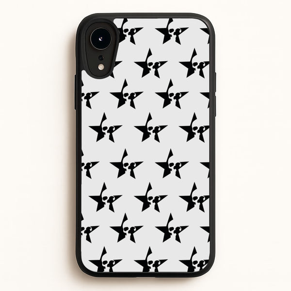 Skulls And Stars - Skate Aesthetic   - Skate Aesthetic Phone Case for iPhone XR