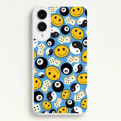 8 Ball Pattern - Skate Aesthetic   - Skate Aesthetic Phone Case for Galaxy S25 Edge