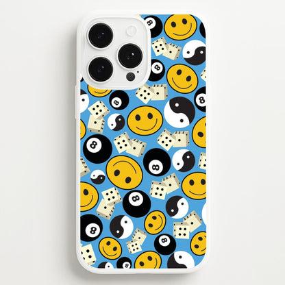 8 Ball Pattern - Skate Aesthetic   - Skate Aesthetic Phone Case for iPhone 13 Pro Max