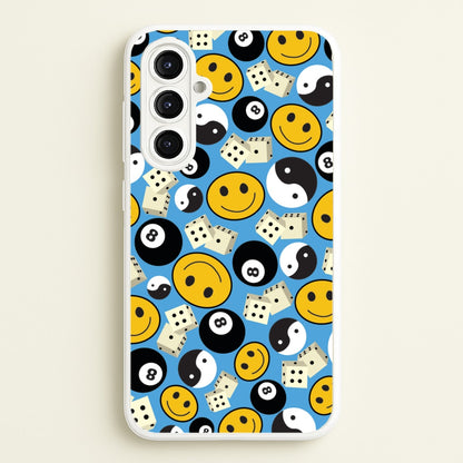 8 Ball Pattern - Skate Aesthetic   - Skate Aesthetic Phone Case for Galaxy A16