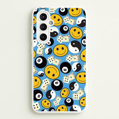 8 Ball Pattern - Skate Aesthetic   - Skate Aesthetic Phone Case for Galaxy A14