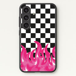 Pink Flame - Skate Aesthetic   - Skate Aesthetic Phone Case for Galaxy S24FE