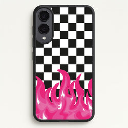 Pink Flame - Skate Aesthetic   - Skate Aesthetic Phone Case for Galaxy S25 Edge