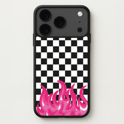 Pink Flame - Skate Aesthetic Phone Case for iPhone 17 Pro Max