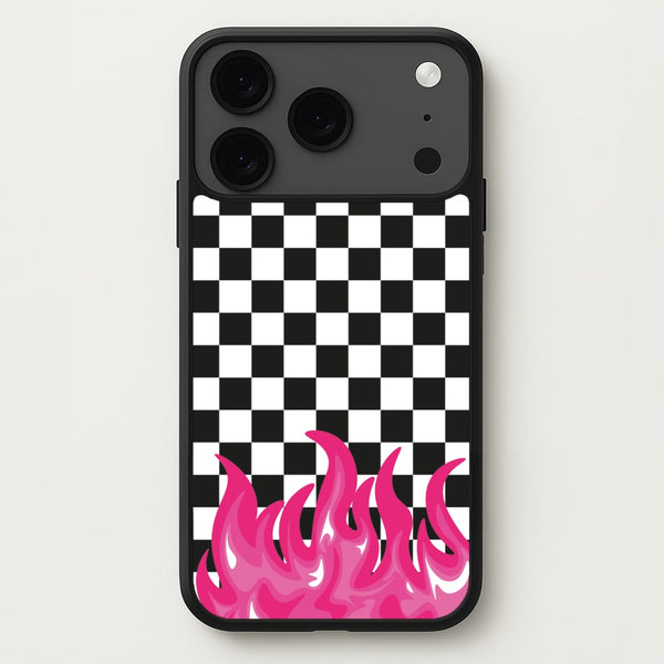 Pink Flame - Skate Aesthetic Phone Case for iPhone 17 Pro Max