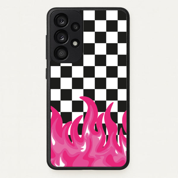 Pink Flame - Skate Aesthetic   - Skate Aesthetic Phone Case for Galaxy A33