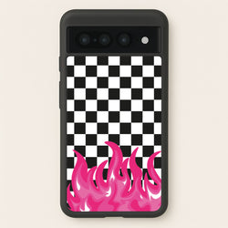 Pink Flame - Skate Aesthetic   - Skate Aesthetic Phone Case for Google Pixel 7 Pro