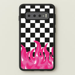 Pink Flame - Skate Aesthetic   - Skate Aesthetic Phone Case for Galaxy S10