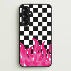 Pink Flame - Skate Aesthetic   - Skate Aesthetic Phone Case for Galaxy A14