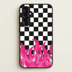 Pink Flame - Skate Aesthetic   - Skate Aesthetic Phone Case for Galaxy A54