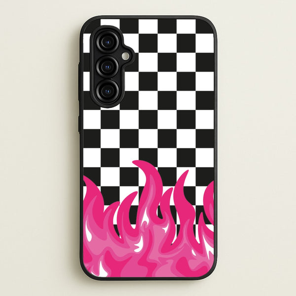 Pink Flame - Skate Aesthetic   - Skate Aesthetic Phone Case for Galaxy A54
