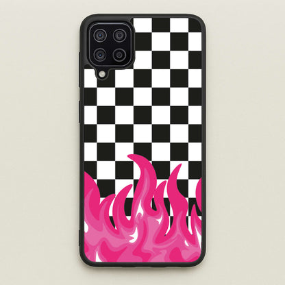 Pink Flame - Skate Aesthetic   - Skate Aesthetic Phone Case for Galaxy A12