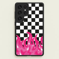 Pink Flame - Skate Aesthetic   - Skate Aesthetic Phone Case for Galaxy S22 Ultra