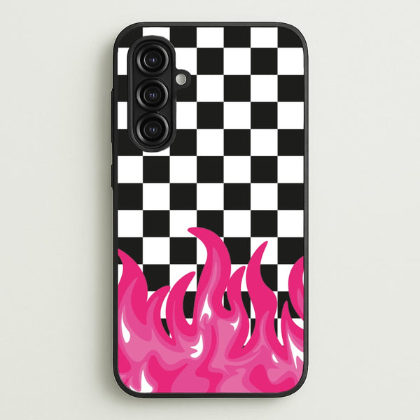 Pink Flame - Skate Aesthetic   - Skate Aesthetic Phone Case for Galaxy A16