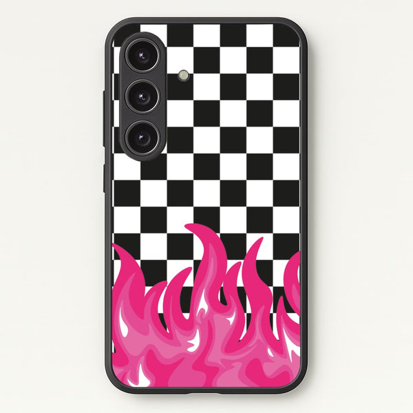 Pink Flame - Skate Aesthetic   - Skate Aesthetic Phone Case for Galaxy S24 Plus