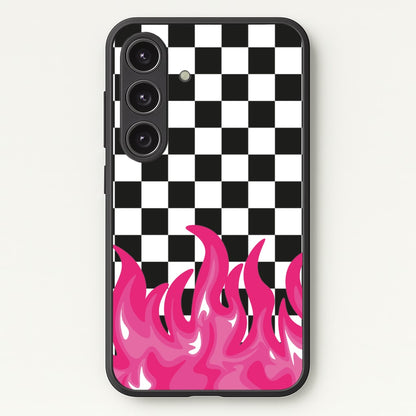 Pink Flame - Skate Aesthetic   - Skate Aesthetic Phone Case for Galaxy S25 Plus