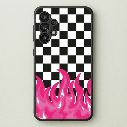 Pink Flame - Skate Aesthetic   - Skate Aesthetic Phone Case for Galaxy A13