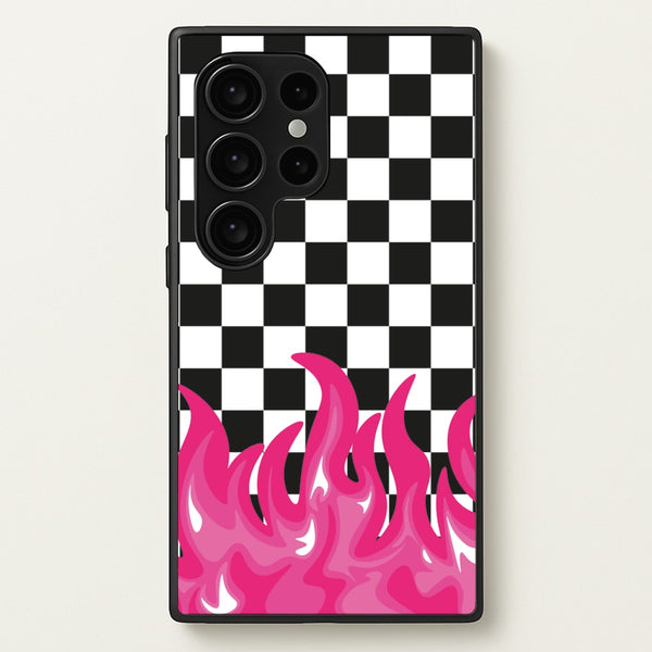 Pink Flame - Skate Aesthetic   - Skate Aesthetic Phone Case for Galaxy S24 Ultra
