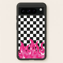 Pink Flame - Skate Aesthetic   - Skate Aesthetic Phone Case for Google Pixel 8 Pro