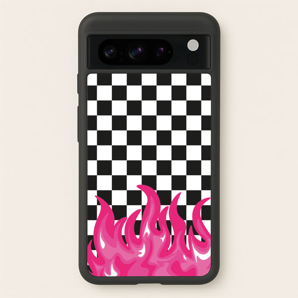 Pink Flame - Skate Aesthetic   - Skate Aesthetic Phone Case for Google Pixel 8 Pro
