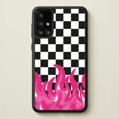 Pink Flame - Skate Aesthetic   - Skate Aesthetic Phone Case for Galaxy A71