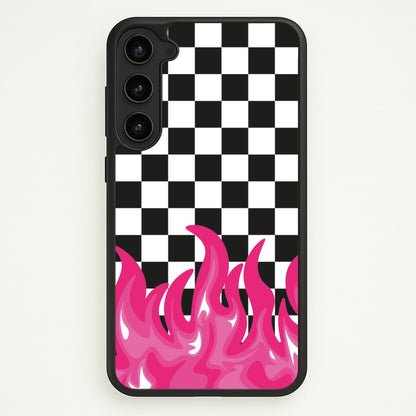 Pink Flame - Skate Aesthetic   - Skate Aesthetic Phone Case for Galaxy S23